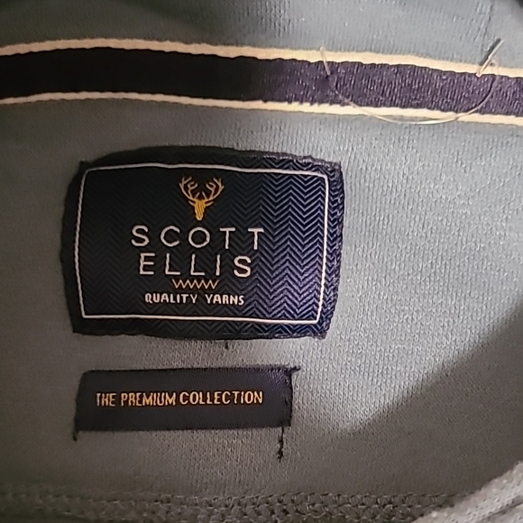 Blue Hooded Sweatshirt with Kangaroo Pocket - Picture 2 of 4